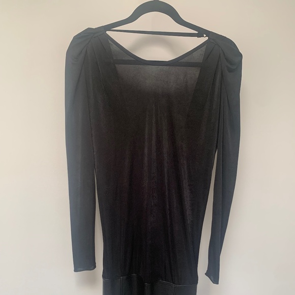 Rare Vintage Aritzia Wilfred Backless Mini Dress - Black, Size Small - Picture 1 of 9